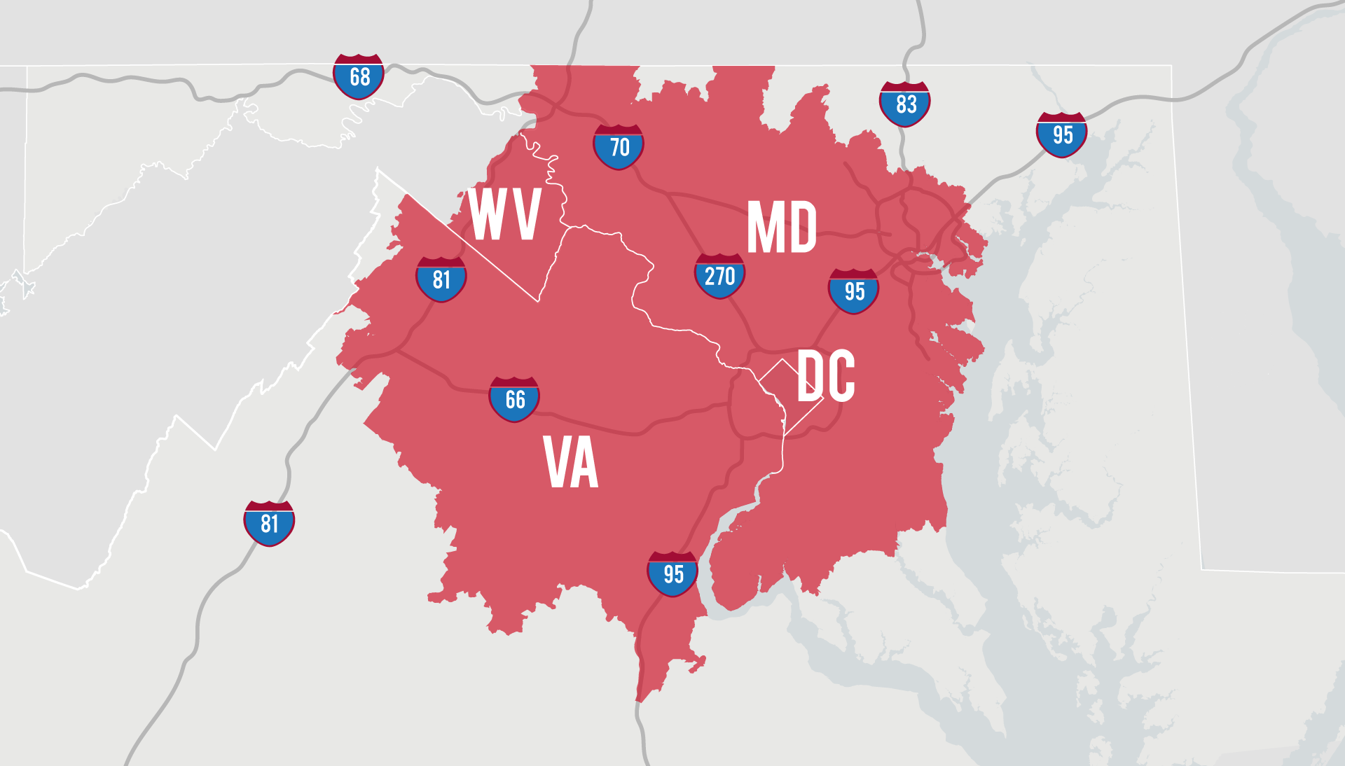 dmv-service-area-map DMV Service Area Map